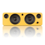 SYD6 // Powered Bookshelf Speakers // Matte Yellow