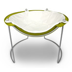 Hepper Pod Cat Bed // Green, White, Silver