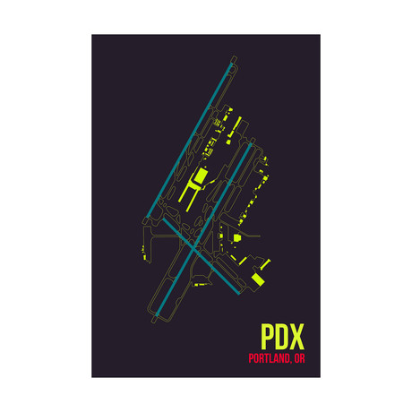 PDX // Portland (Print 12 x 18)