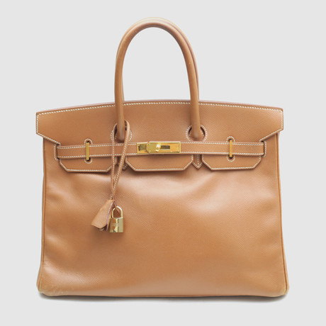 Hermès Birkin // Epsom Gold Box Calf Leather - Vintage Luxury