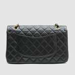 Vintage Chanel Small Flap Bag // Black Quilted Lambskin // CHAN24