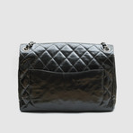 Vintage Chanel Messenger Bag // Black Quilted Calfskin // GTLCHMES12