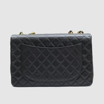 Chanel Jumbo Classic Maxi // Black Quilted Leather