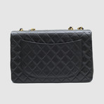 Vintage Chanel Jumbo Classic Maxi Bag // Black Quilted Leather // GTLCHANJ8