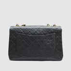 Vintage Chanel Jumbo Classic Maxi Bag // Black Quilted Leather // GTLCHANJ7