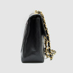 Vintage Chanel Jumbo Classic Maxi Bag // Black Quilted Leather // GTLCHANJ7