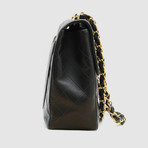Chanel Classic Large Jumbo Flap Bag // Black Quilted Lambskin