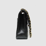 Chanel Double Flap Bag // Black Quilted Leather