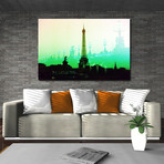 Summer In Paris //  Green (16"W x 24"L x 1.5"D)