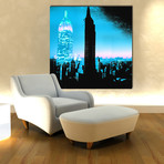 I Am New York Blue (12”W x 12”H x 0.5"D)