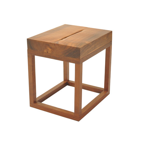 Reclaimed Tamburil Wood Side Table