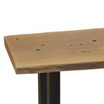 Live Edge Pequi Solid Wood Contemporary Console