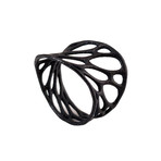 1-Layer Twist Ring // Black (sz. 5)