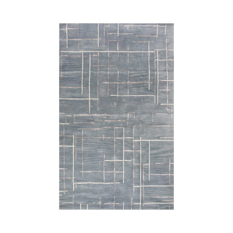 Rhythm Handtufted Rug // Aqua (8'L x 5'W)