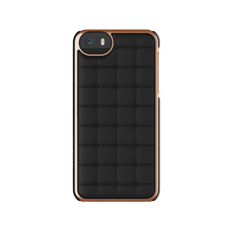 Cushion Wrap Case for iPhone 5/5s // Black + Rose Gold