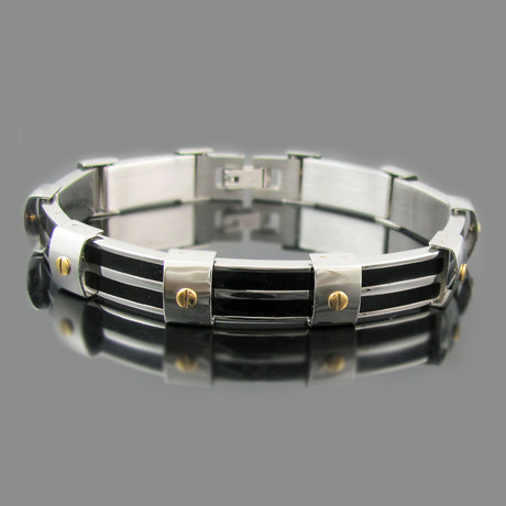 Double Stripe Link Bracelet