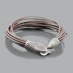 Multi Strand Snake Clasp Bracelet