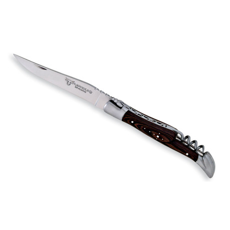 Laguiole Folding Knife + Corkscrew // Wenge Wood