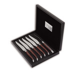 Violet Wood Steak Knife Set // 6 Pieces