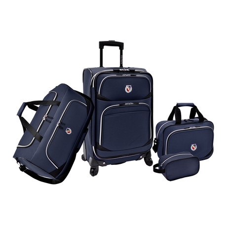 Beverly Hills Country Club San Vincente 4-Piece Luggage Set (Purple)