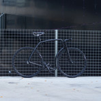 Viks Bicycle // Matte Black All + Black Tires (Belt, Fixed Gear, Small)