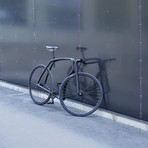 Viks Bicycle // Matte Black All + Black Tires (Belt, Fixed Gear, Small)