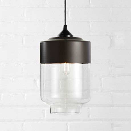 Parallel Series // Canister // Dark Bronze Mount (Crystal Glass)