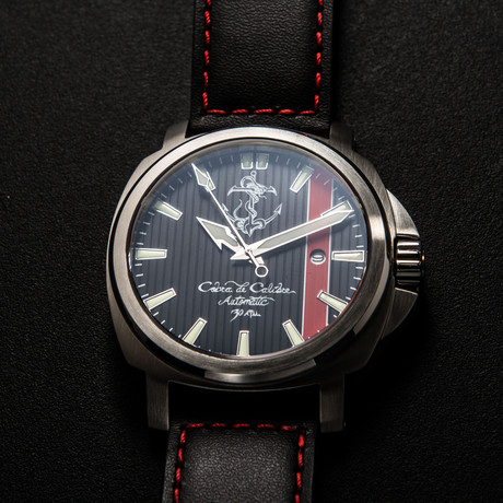 Cobra de Calibre Watch // Date with Red Racing Stripe