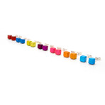 Cube Stud Earrings (Blue)