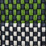 Two Side Gradient // Green-Grey Cushion Cover