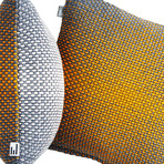 Two Side Gradient // Yellow-Grey Cushion Cover