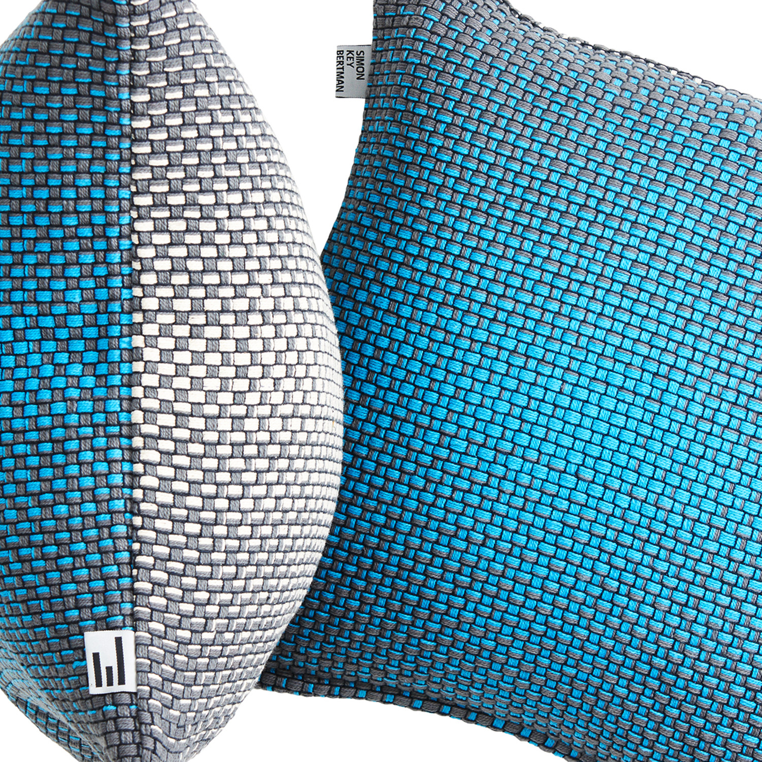 Two Side Gradient // BlueGrey Cushion Cover Simon Key Bertman