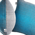 Two Side Gradient // Blue-Grey Cushion Cover