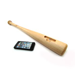 Natural Maple Bat Dock for iPhone 5