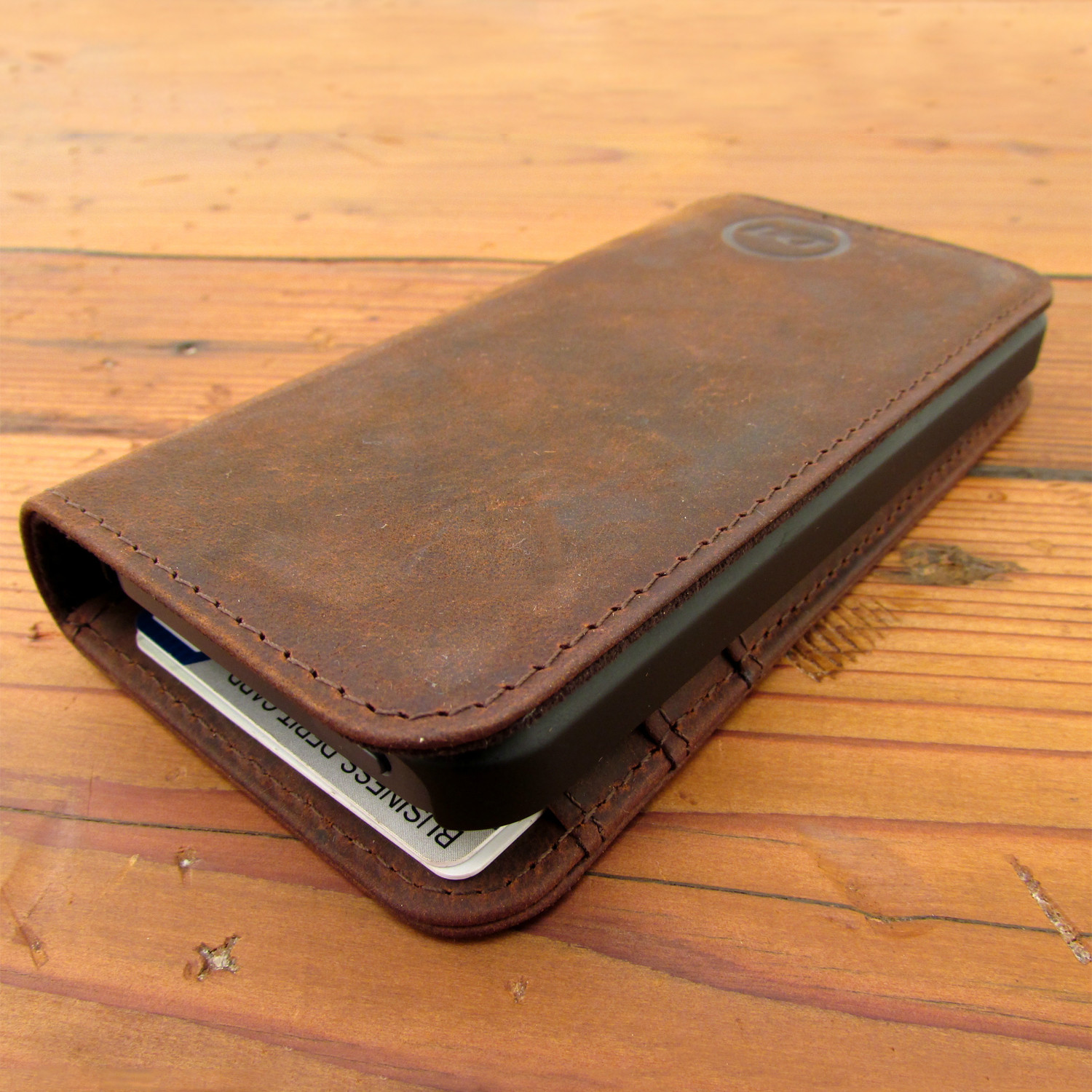 Leather Wallet Case for iPhone 5 // Brown - Dock Artisan - Touch of Modern