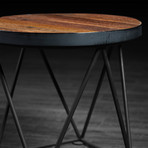 Drum Style Side Table