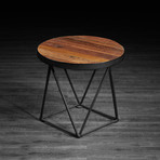 Drum Style Side Table