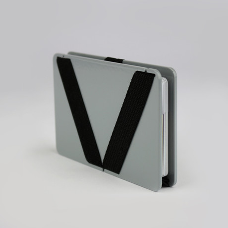 Victoria wallet   alu   gray single medium