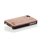 Hybrid // iPhone 4/4S (Walnut, Black Sides)