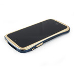 Draco Elegance Aluminum Bumper // iPhone 5/5s (Silver/Blue)