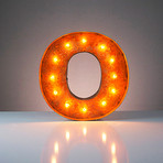 Letter O (12"H x 12"W x 3"D)