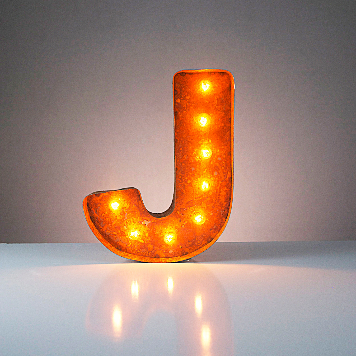  Letter J  12 Vintage Marquee Lights Touch of Modern