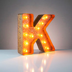 Letter K (12"H x 12"W x 3"D)