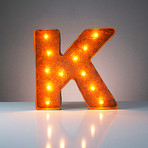 Letter K (12"H x 12"W x 3"D)