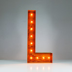 Letter L (12"H x 12"W x 3"D)
