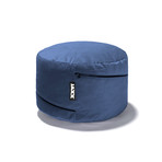 Jaxx Peachtree Pouf // Round Bean Bag Ottoman (Black)