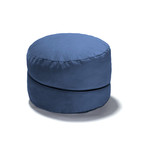 Jaxx Peachtree Pouf // Round Bean Bag Ottoman (Black)