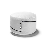 Jaxx Peachtree Pouf // Round Bean Bag Ottoman (Black)