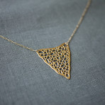 Triangle Origin Necklace // Large (Steel)