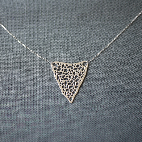 Triangle Origin Necklace // Large (Steel)